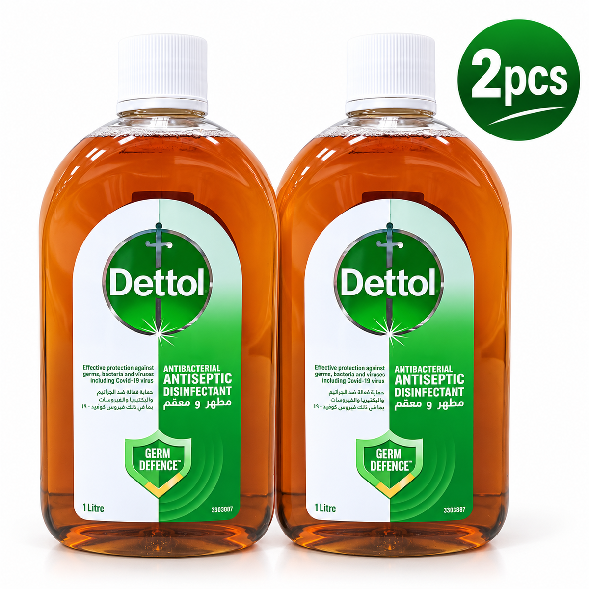Dettol Liquid 1L x 2pcs – Multipurpose Antiseptic Care for Home & Family