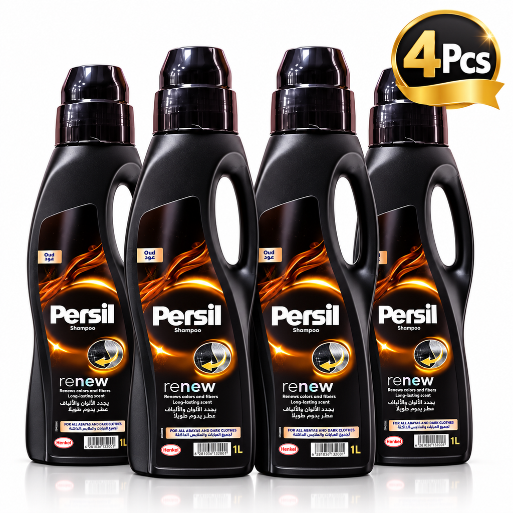 Persil Black Abaya Oreo Oud Liquid Detergent 1L – 4 Pack
