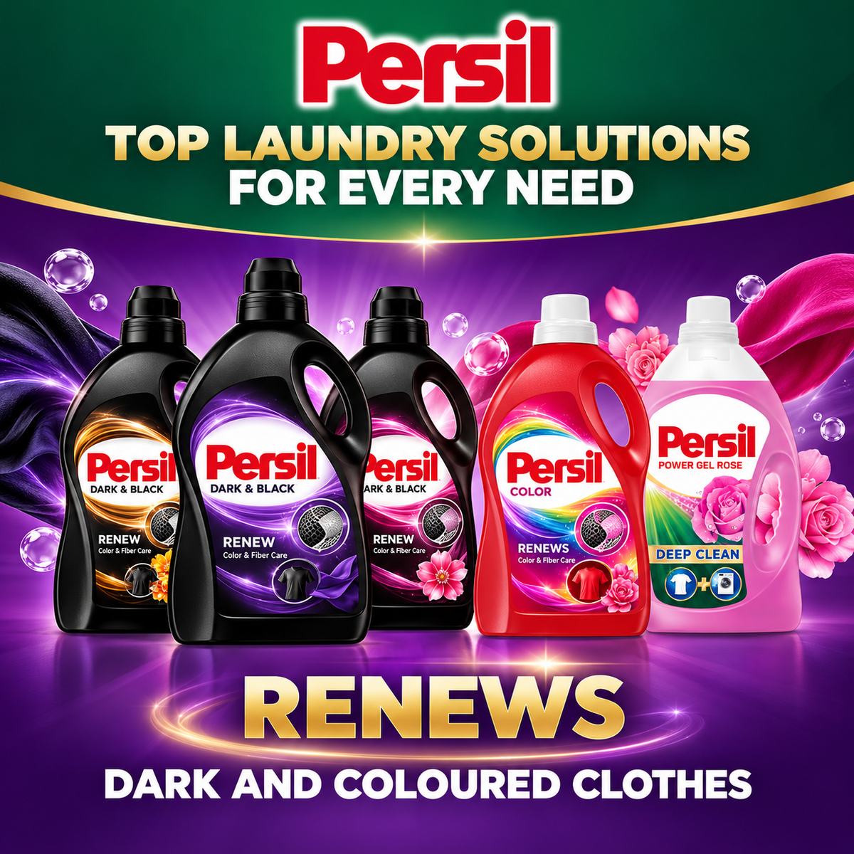 Persil Rose Power Gel 4.8L – Powerful Laundry Detergent