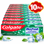 Colgate Max Fresh Clean Mint Toothpaste 100ml – Refreshing Mint Freshness x10pcs