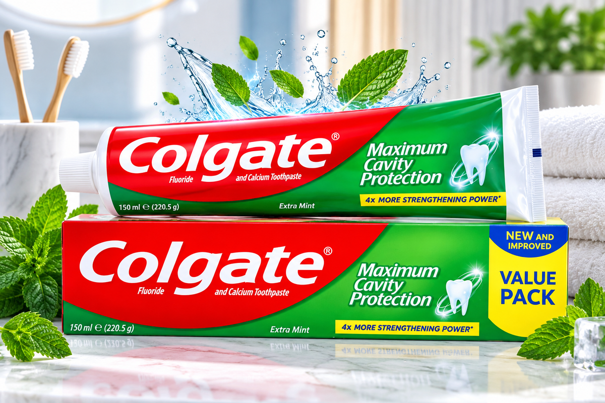 Colgate Max Cavity Extra Mint 150ml x 6pcs  – Strong Teeth & Fresh Breath