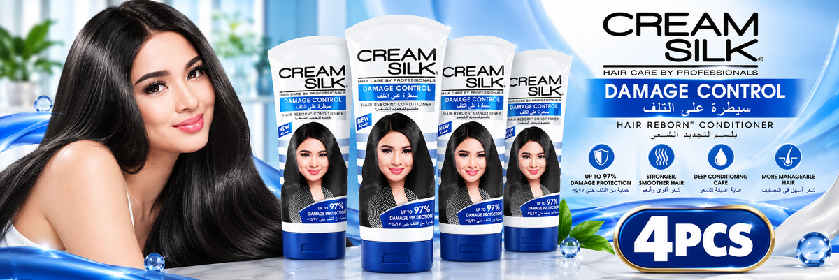 Cream Silk Damage Control Conditioner 280ml x 4pcs – Helps Repair & Protect Hair