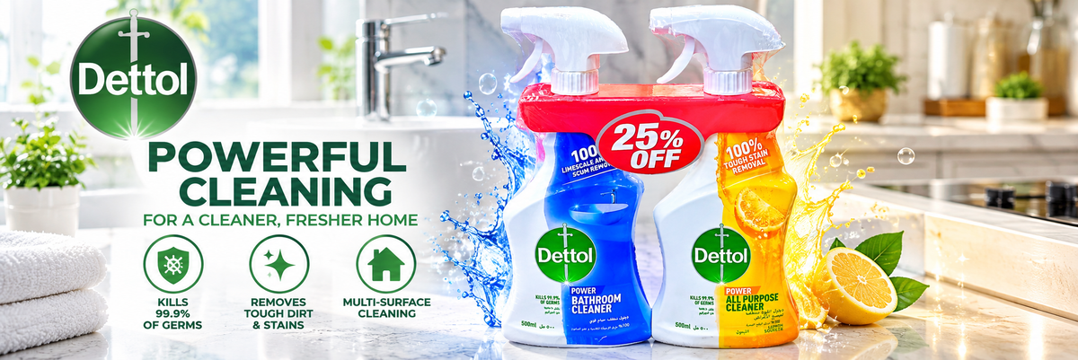 Dettol All Purpose Cleaner 500ml – Kitchen, Bathroom & Surface Care 2pcs