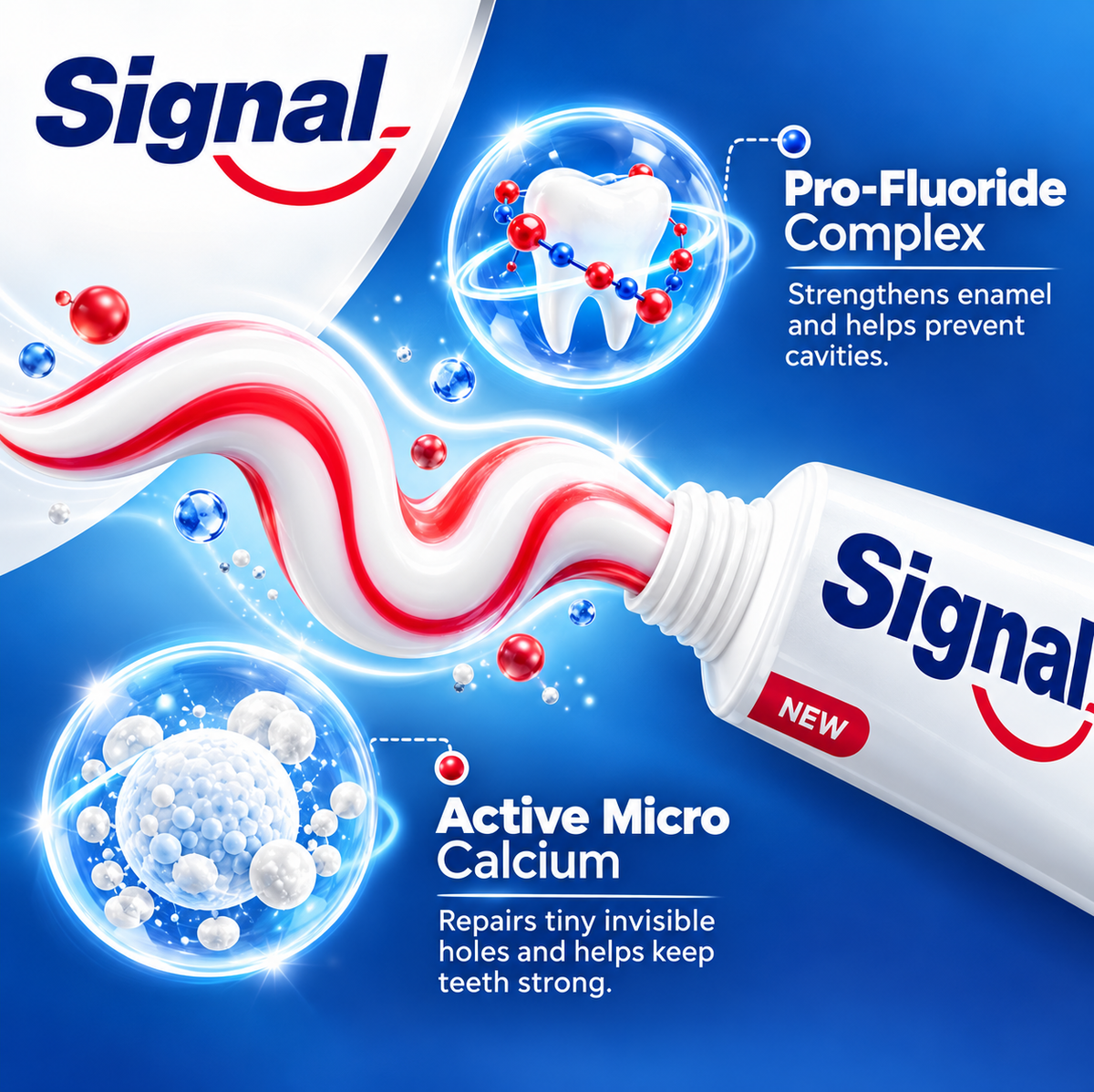 Signal Cavity Fighter 120g x 4pcs– Fluoride Toothpaste for Stronger Teeth