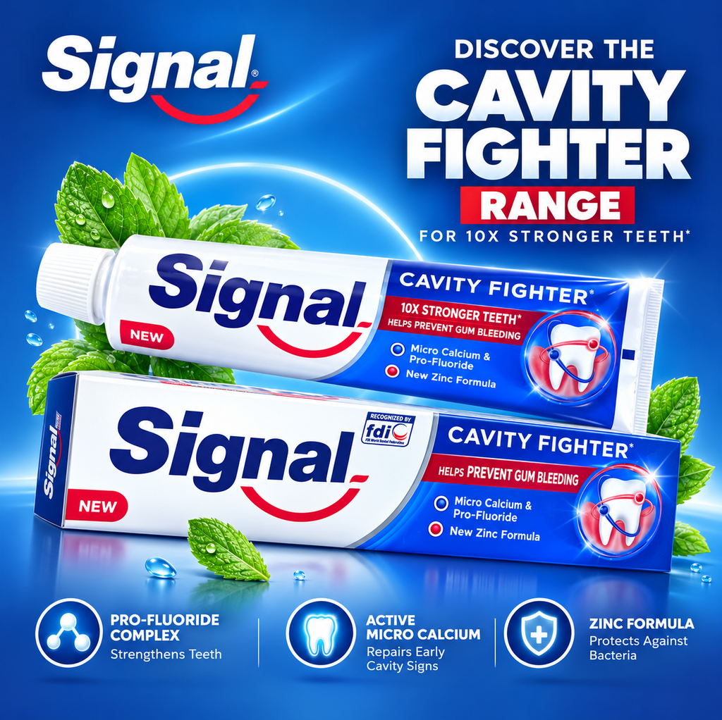 Signal Cavity Fighter 120g x 4pcs– Fluoride Toothpaste for Stronger Teeth