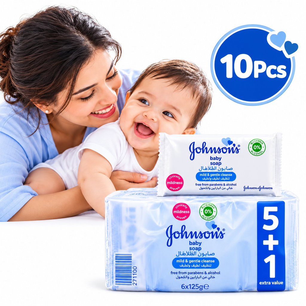 Johnson’s Baby Soap Regular White – 125g x 10 Pcs