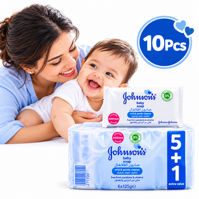 Johnson’s Baby Soap Regular White – 125g x 10 Pcs