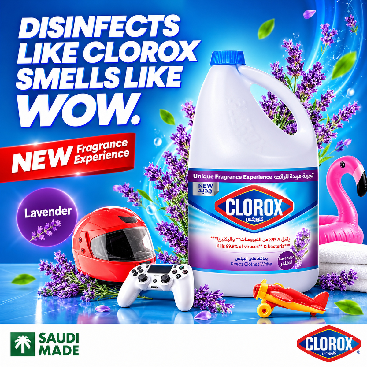 Clorox Lavender Bleach 3.78L – Deep Cleaning & Freshness