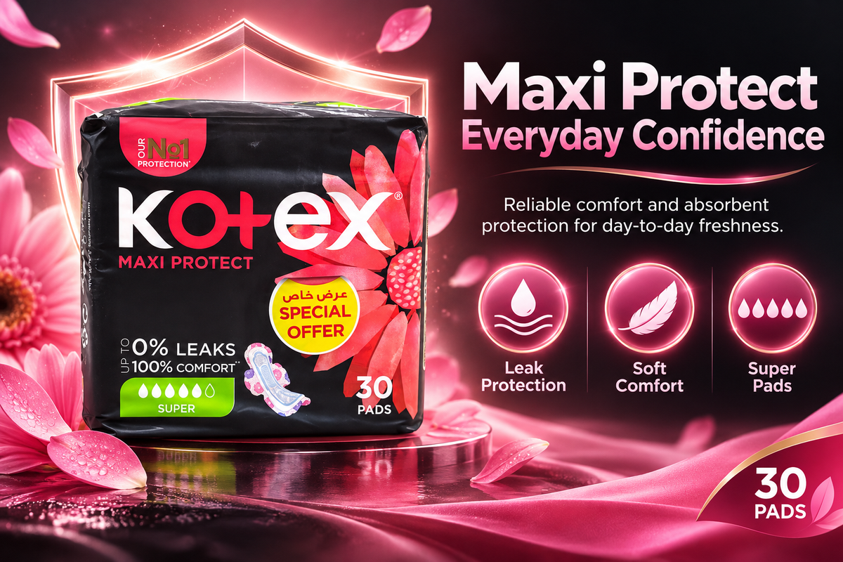 Kotex Maxi Super Pads – 4 packs x 120 pads