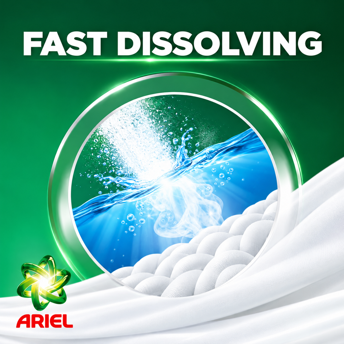 Ariel Original Scent Detergent Powder 1kg x 3pcs – Powerful Deep Cleaning