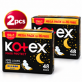 Kotex Maxi Protect Night Sanitary Pads – 2pack 96Pcs