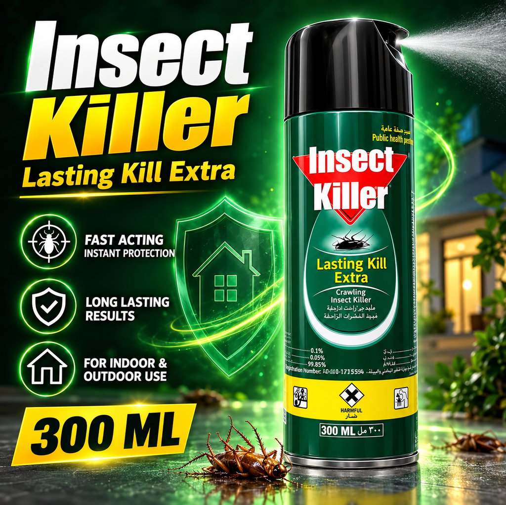 Baygon Lasting Kill Extra 500ml x 2pcs – Powerful Insect Killer Spray