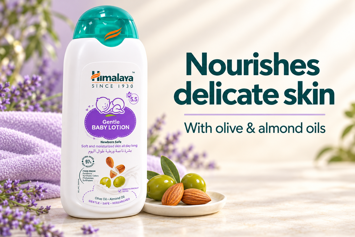 Himalaya Gentle Baby Lotion with Olive & Almond Oils – 200ml (1x3 pcs)