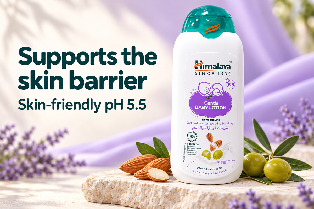 Himalaya Gentle Baby Lotion with Olive & Almond Oils – 200ml (1x3 pcs)