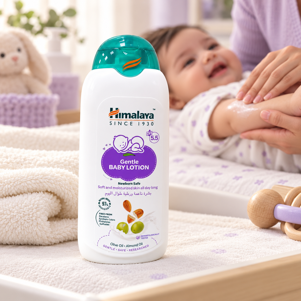 Himalaya Gentle Baby Lotion with Olive & Almond Oils – 200ml (1x3 pcs)