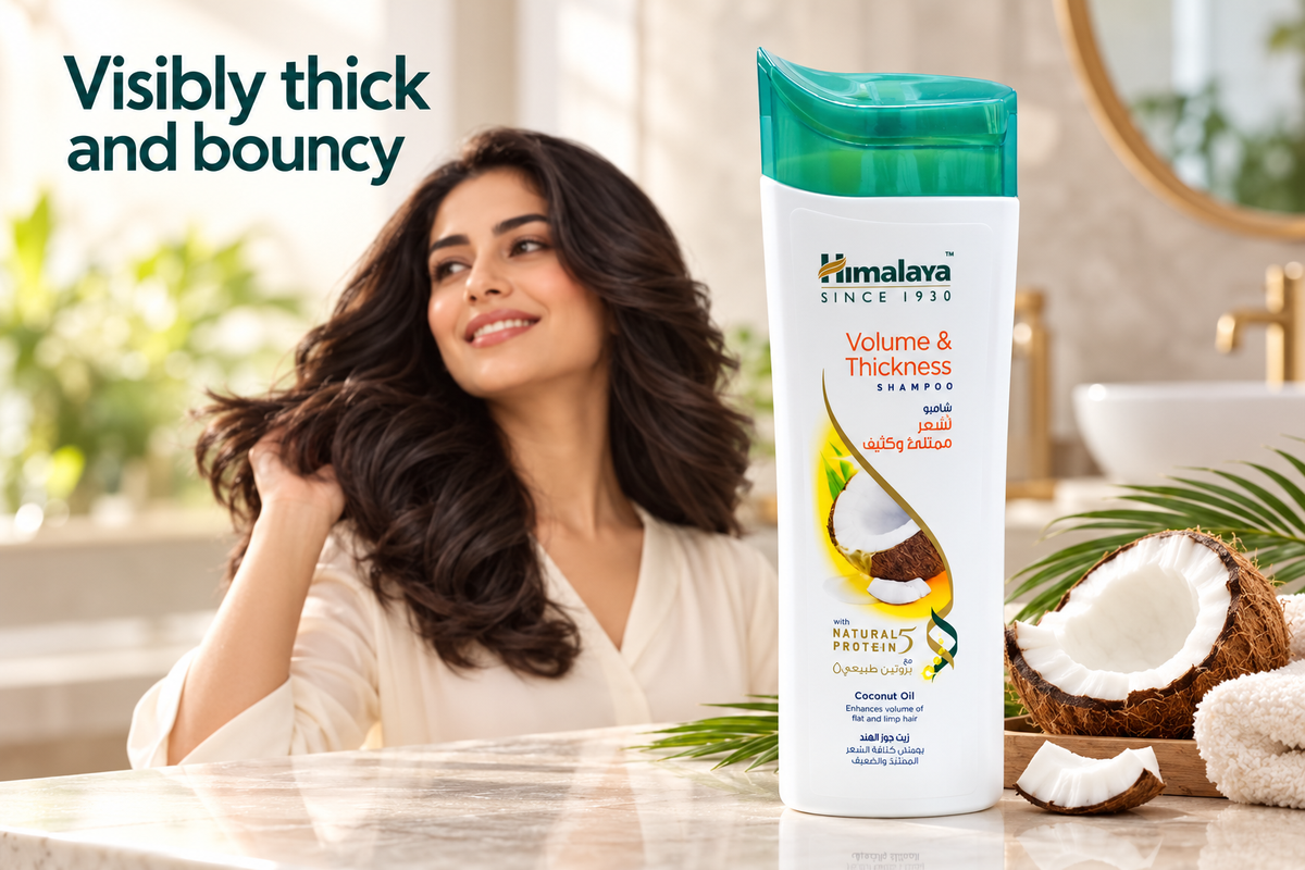 Himalaya Volume & Thickness Shampoo with Coconut Oil, 400ml (1x10pcs)