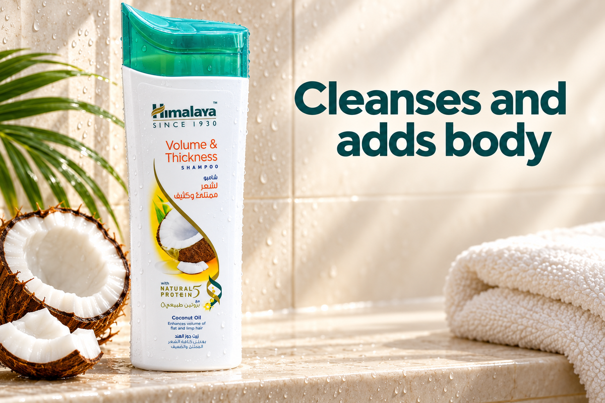 Himalaya Volume & Thickness Shampoo with Coconut Oil, 400ml (1x10pcs)