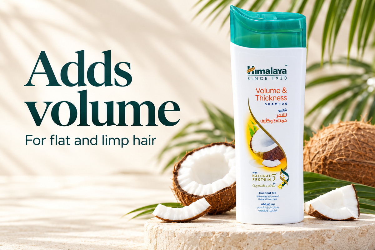 Himalaya Volume & Thickness Shampoo with Coconut Oil, 400ml (1x10pcs)
