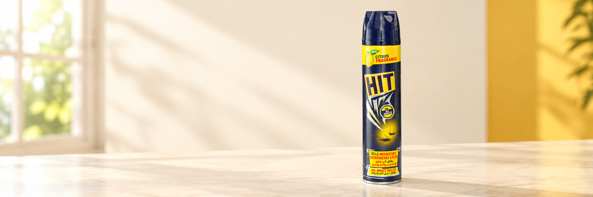 HIT Black Insect Killer Spray – Citrus Fragrance, 300 ml