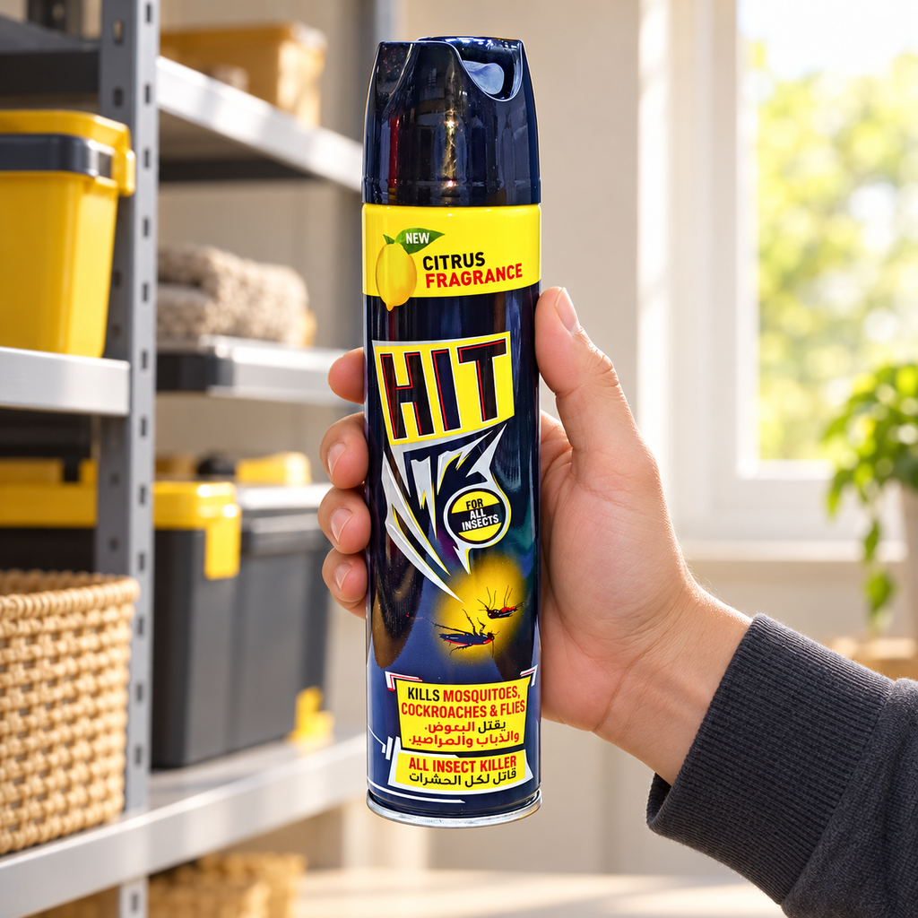 HIT Black Insect Killer Spray – Citrus Fragrance, 300 ml
