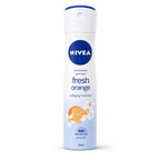 NIVEA Fresh Orange Antiperspirant Body Spray for Women – 48-Hour Protection, Quick-Dry Formula, 150ml x 3psc