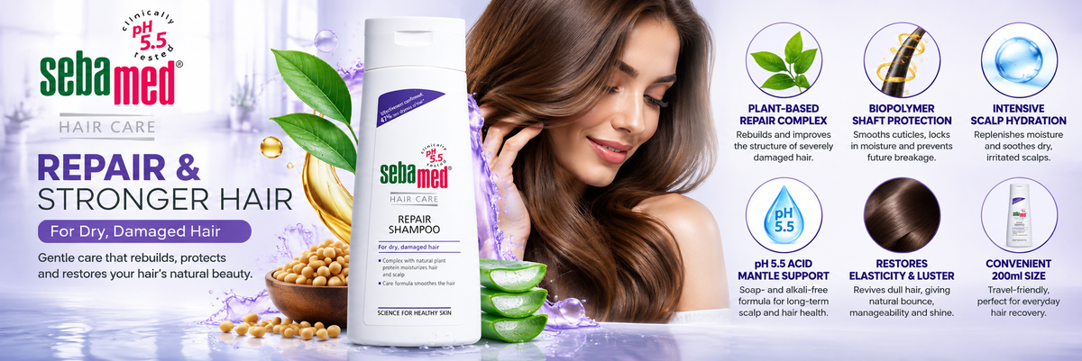 Sebamed Restorative pH 5.5 Scalp & Hair Treatment Shampoo - 200 ml