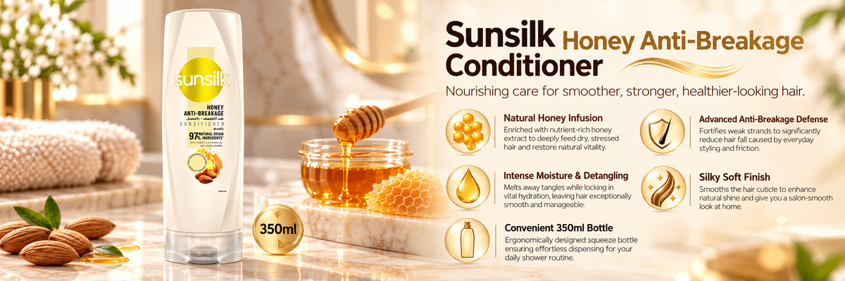 Sunsilk Honey Anti-Breakage Hair Conditioner | Strengthening Care | 350ml
