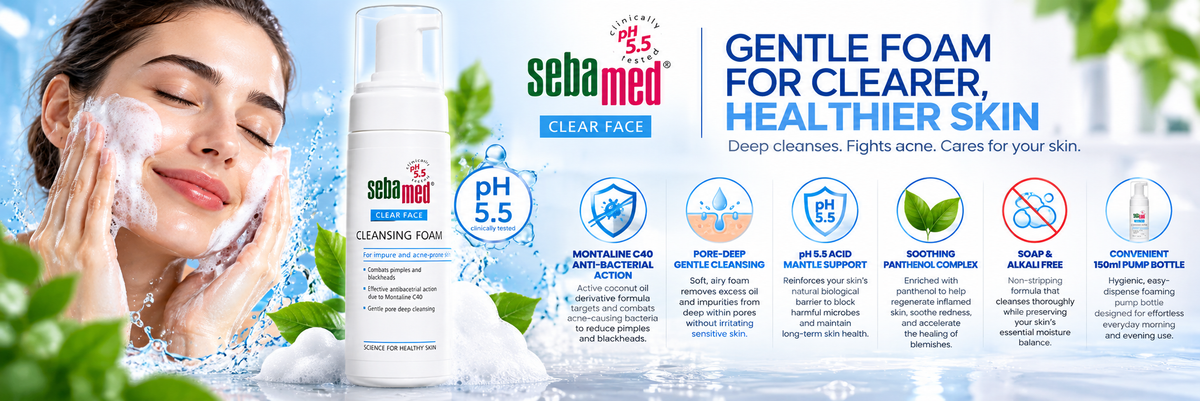 Sebamed Clear Face Gentle Anti-Acne Cleansing Foam | 150ml
