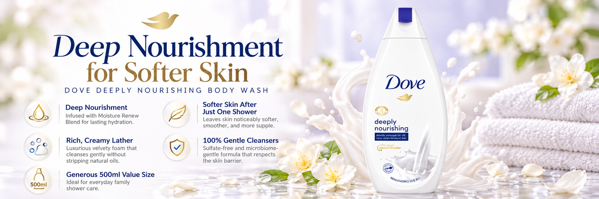 Dove Hydrating Body Wash - Deeply Nourishing Formula (500ml)
