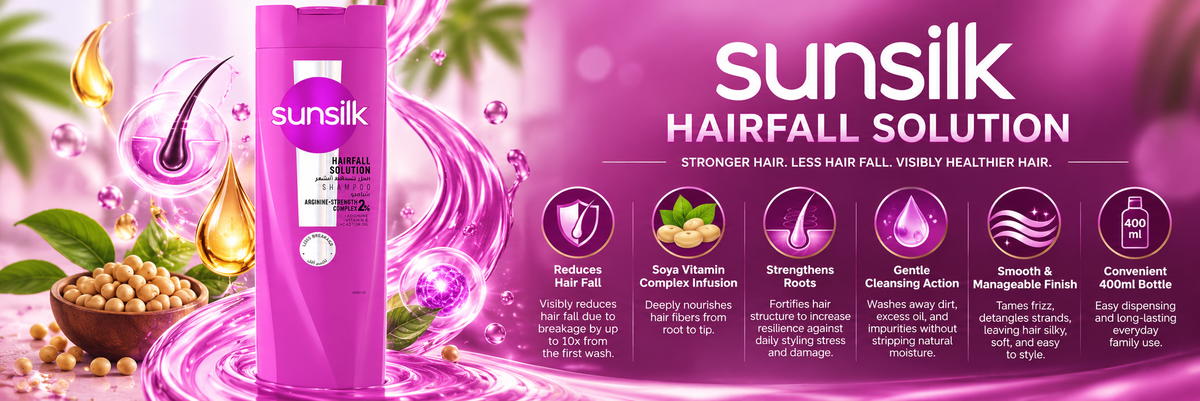 Sunsilk Hair Fall Solution Strengthening Shampoo | 400ml