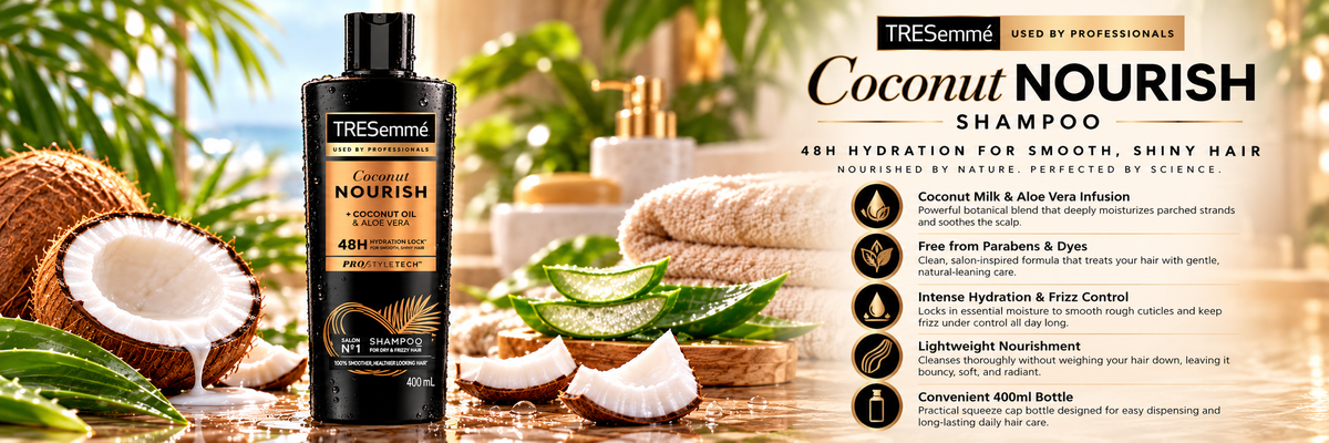 TRESemme Botanical Hydrating Shampoo for Dry Hair - Coconut & Aloe (400 ml)