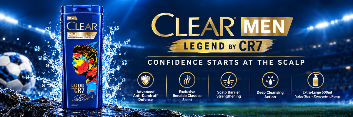 CLEAR Men Deep Clean Scalp Shampoo - Ronaldo Classico Edition (600 ml)