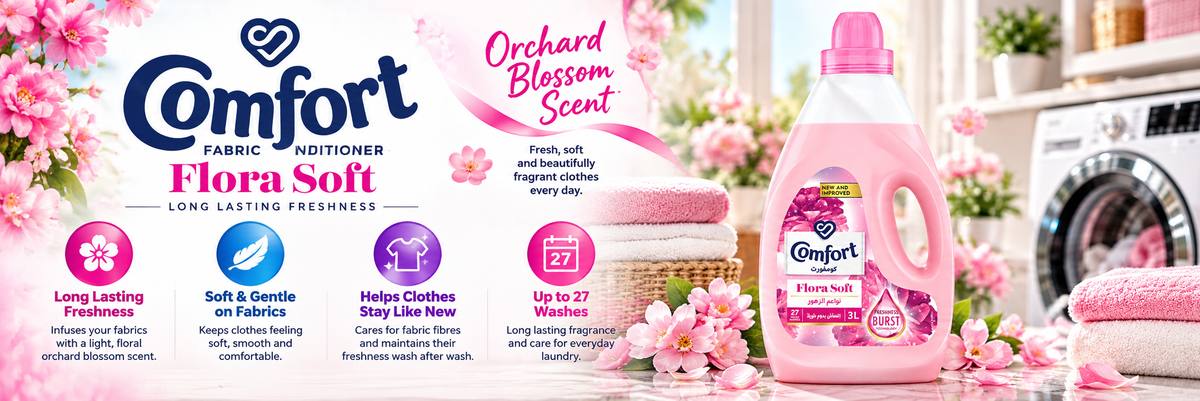 Comfort Floral Fresh Liquid Fabric Softener & Conditioner - 3 Litre Bottle