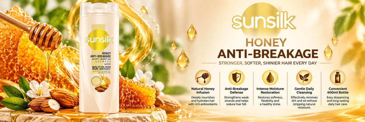Sunsilk Anti-Breakage Shampoo Infused with Natural Honey | 400ml