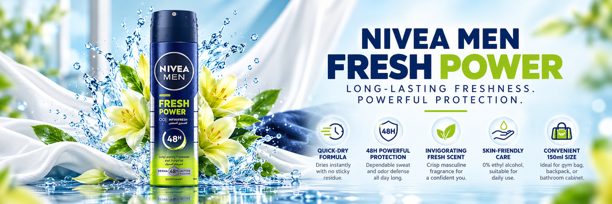NIVEA Men Fresh Power Deodorant Spray | 150ml