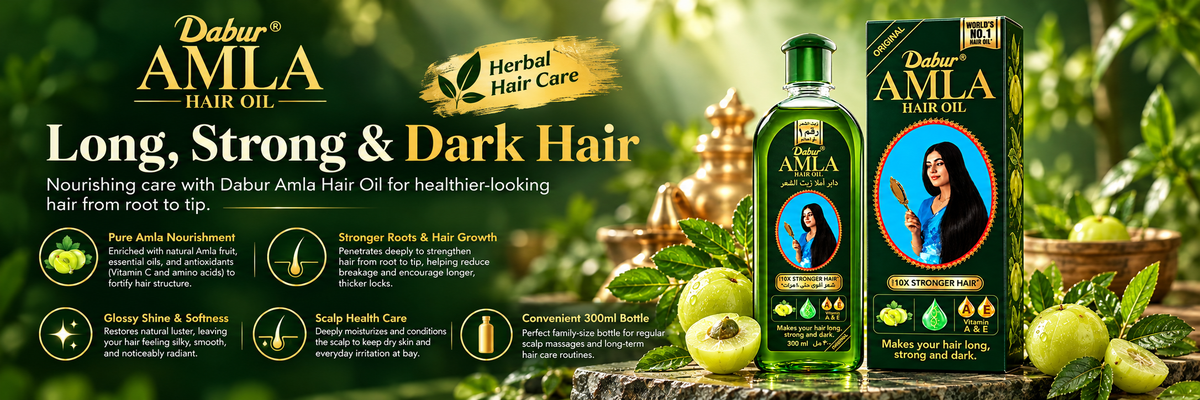 Dabur Amla Traditional Hair Oil for Long, Strong & Glossy Hair (300 ml)