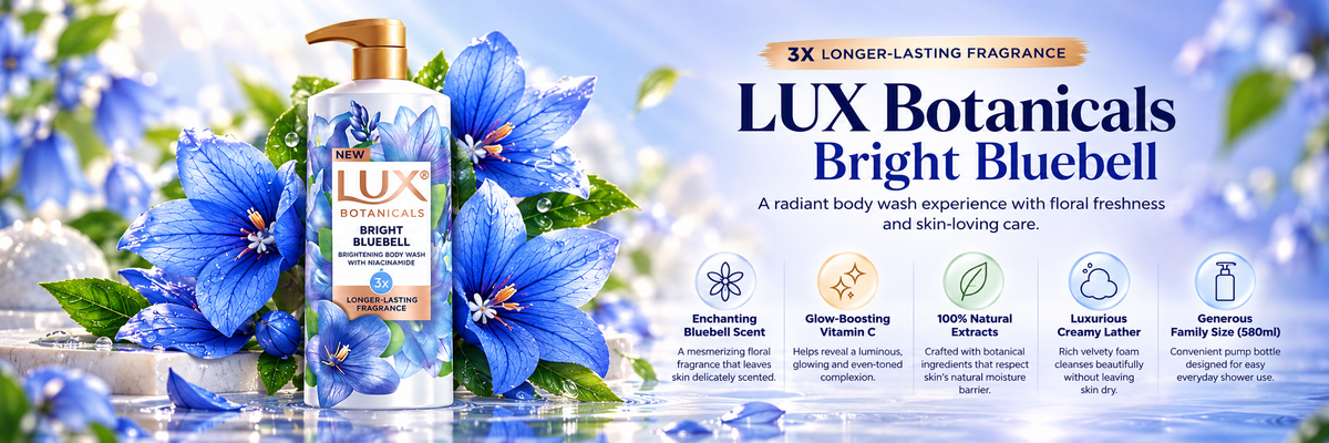 Lux Botanicals Bright Bluebell Body Wash | 580ml