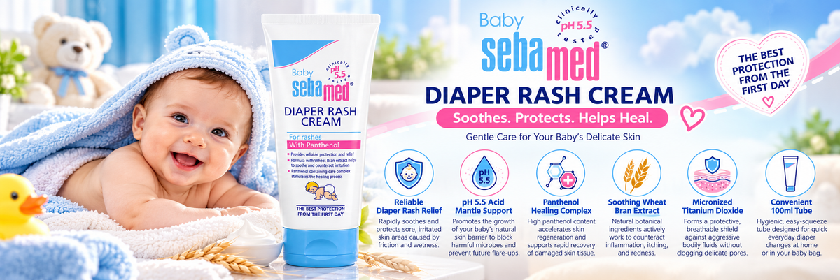 Sebamed Baby Diaper Rash Cream with Panthenol & pH 5.5 | 100ml