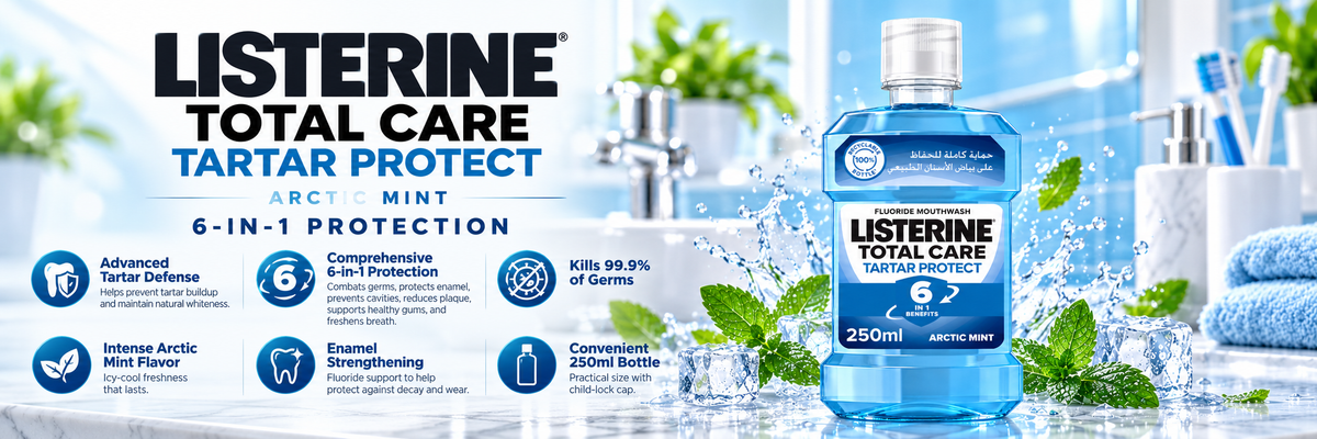Listerine Total Care Tartar Protect Mouthwash Arctic Mint | 250ml