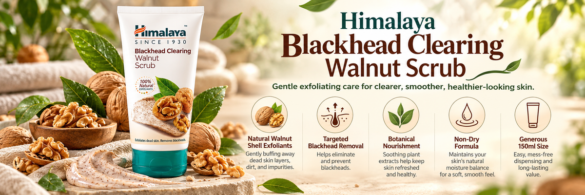 Himalaya Herbals Blackhead Clearing Walnut Face Scrub | 150ml