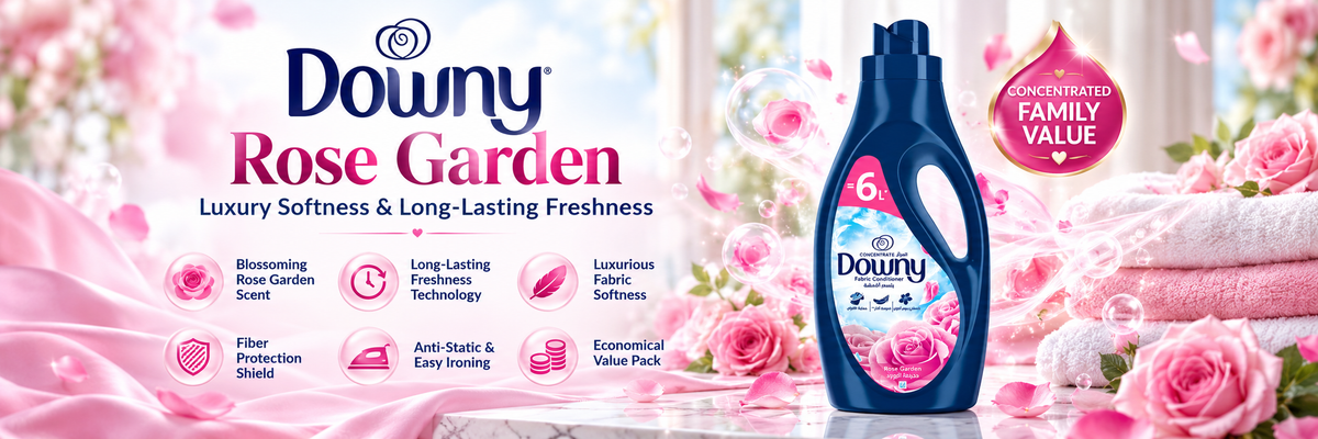 Downy Rose Garden Concentrate Fabric Softener & Enhancer | 2 Litre Value Pack
