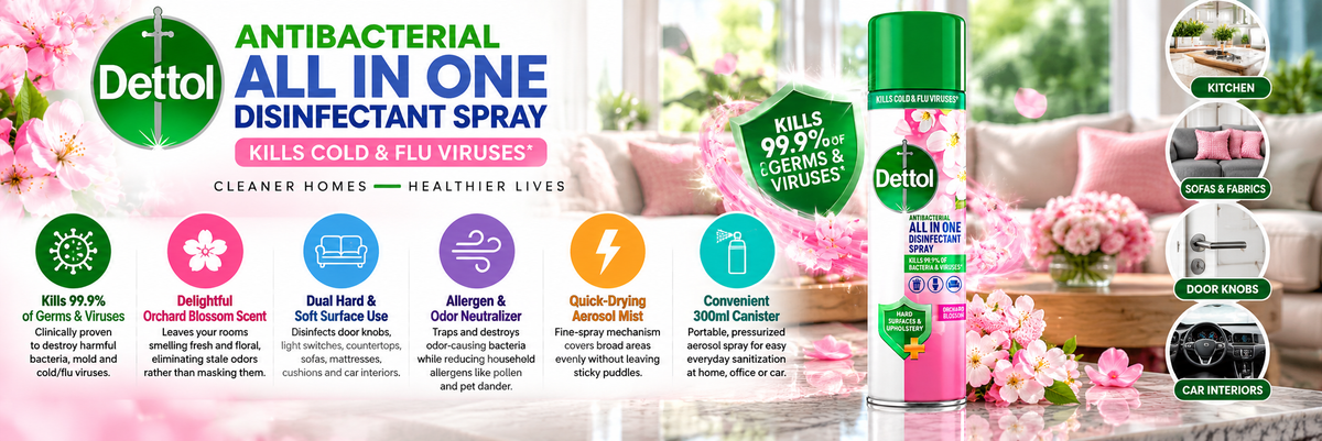 Dettol All-in-One Disinfectant Surface Spray - Orchard Blossom | 300ml