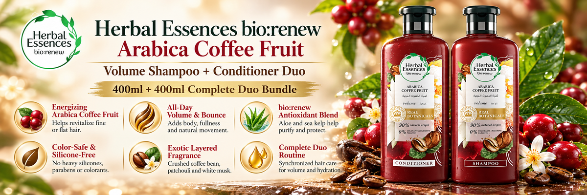 Herbal Essences bio:renew Volume Arabica Coffee Fruit Shampoo & Conditioner Set | 2 x 400ml