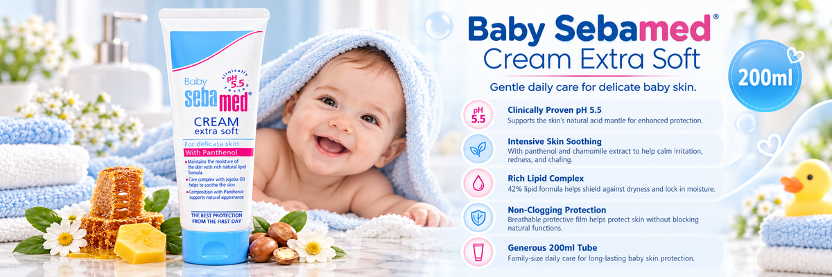 Sebamed Extra Soft Baby Cream with Panthenol - pH 5.5 Protection (200 ml)