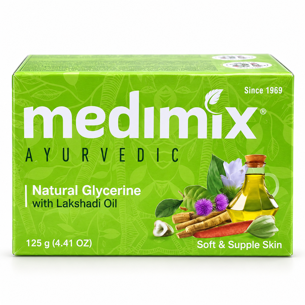 Medimix Natural Glycerine Ayurvedic Soap with Lakshadi Oil – 125g (1x10 pcs)