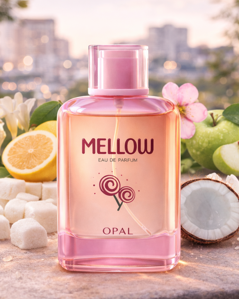 Mellow by Opal Perfumes – Soft Floral Woody Musk Unisex Cologne (100ml)