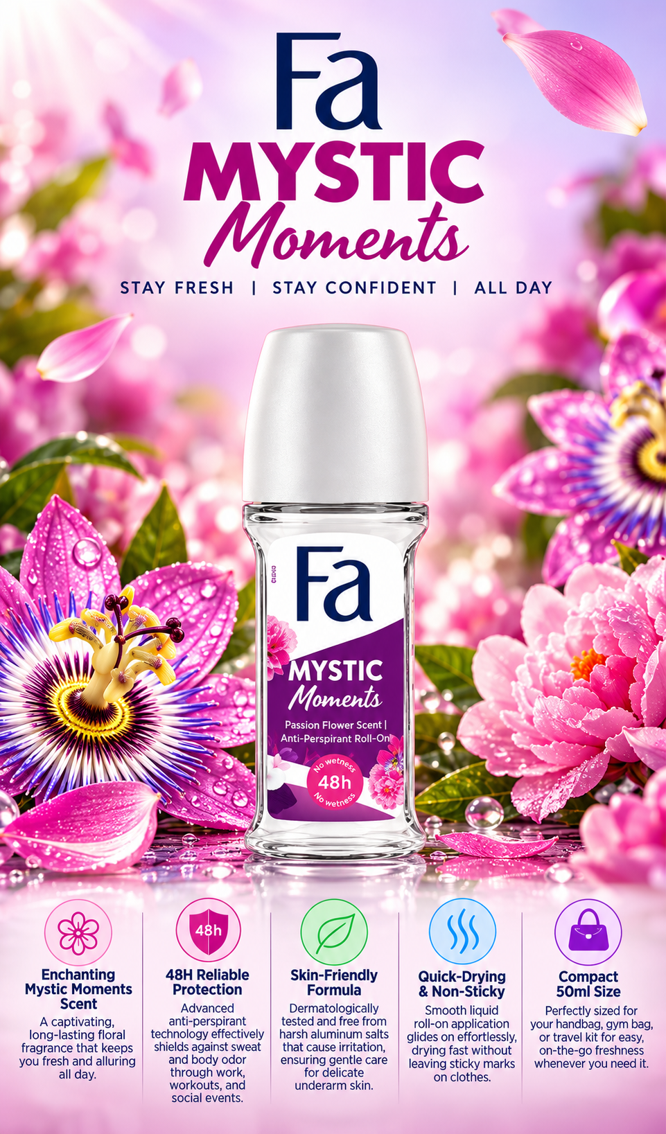 Fa Mystic Moments Anti-Perspirant Roll-On | 50mL