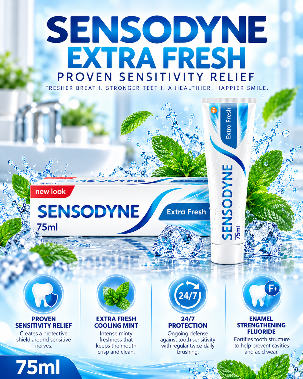 Sensodyne Extra Fresh Daily Care Sensitivity Toothpaste | 75ml