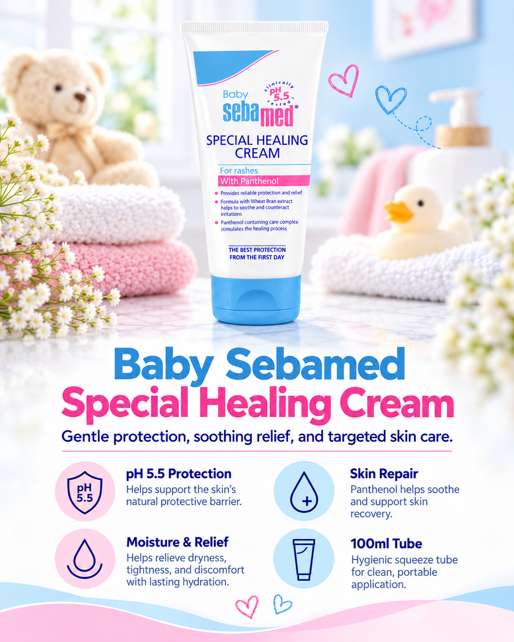 Sebamed Protective Repair & Soothing Healing Cream - 100 ml