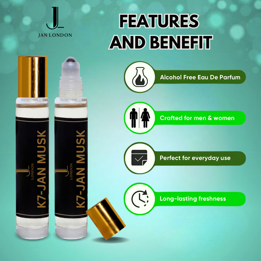 Jan London Alcohol Free Long Lasting Unisex Attar Fragrance Oil